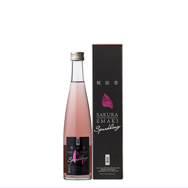 出羽鶴　桜絵巻sparkling 360ml