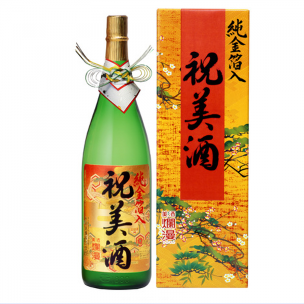 爛漫　純金箔入り 祝美酒（普通酒） 1800ml
