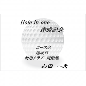 オリジナルラベル日本酒 ゴルフ ホールインワン記念 s009ho