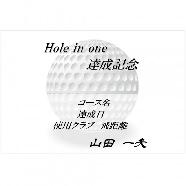 オリジナルラベル日本酒 ゴルフ ホールインワン記念 s009ho
