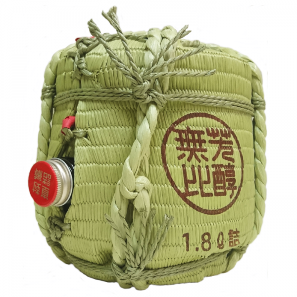 両関　ミニチュア樽 本醸造 (1800ml)背面