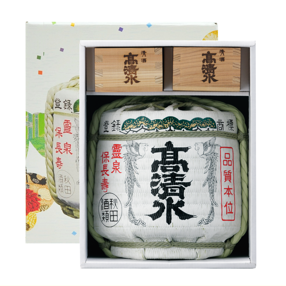高清水　ミニチュア樽 上撰本醸造 菰樽セット(1800ml)