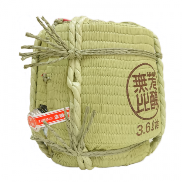 高清水　ミニチュア樽 上撰本醸造 (3600ml)背面