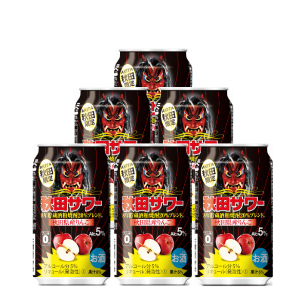 秋田サワー　りんご 350ml×6本