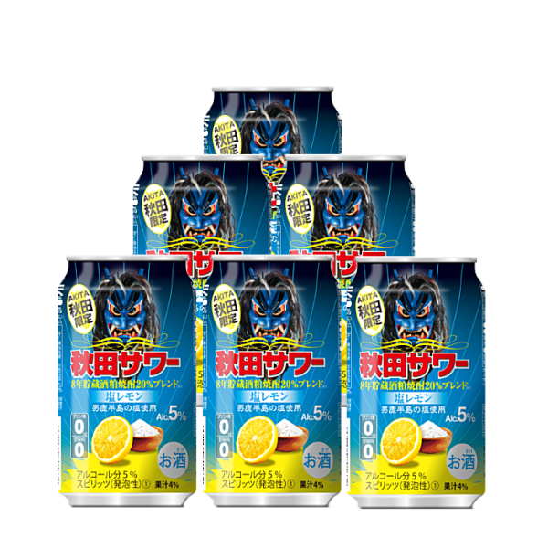秋田サワー　塩レモン 350ml×6本