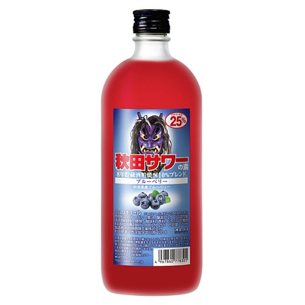 秋田サワーの素 25度　ブルーベリー 720ml