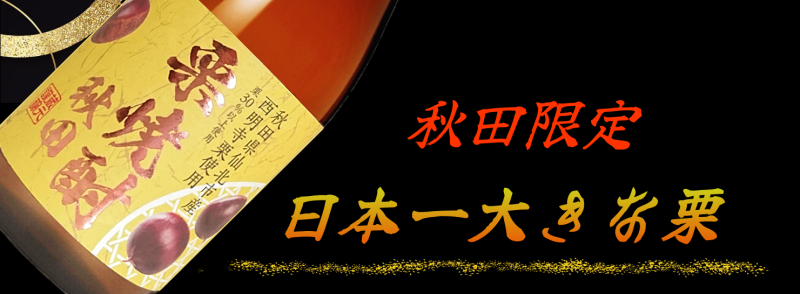 秋田限定 日本一大きな栗 栗焼酎